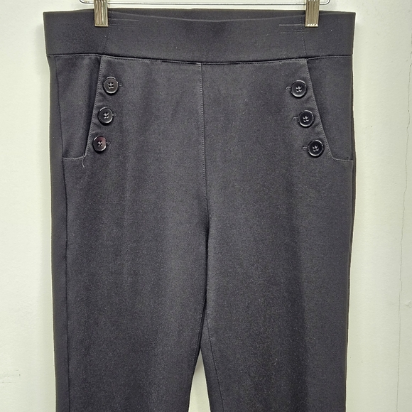 BETABRAND Sailor Yoga Travel Pant Medium Black Soft Stylish High Rise Straight - Picture 10 of 13